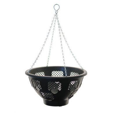 Plastic Black Hanging Basket (14 inch) - Lost Land Interiors