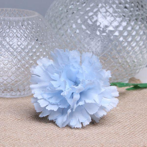 Baby Blue Single Carnations (12 Stems) - Lost Land Interiors