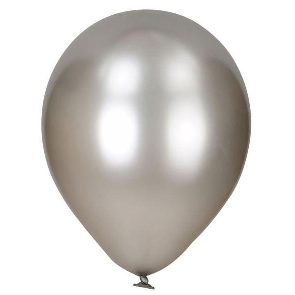 Metallic Silver Balloons x 8 Pack Party Balloons - Lost Land Interiors