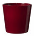 27cm Shiny Bordeaux Dallas Style Pot Indoor Planter Pot - Lost Land Interiors