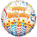 18" Happy Birthday Candles Balloon Air Filled Party Balloons - Lost Land Interiors