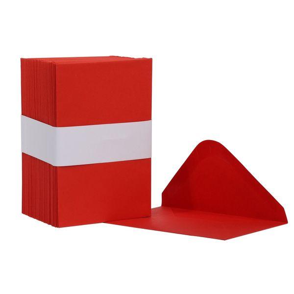 Red Paper Envelopes (100 Pack)  Invitation Envelopes - Lost Land Interiors