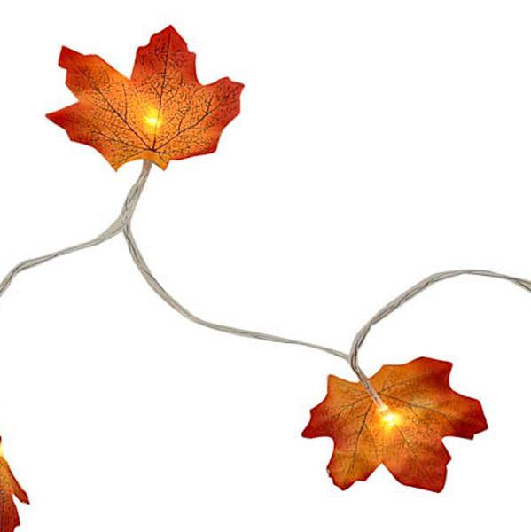 LED Light up Orange Autumn Garland - Lost Land Interiors