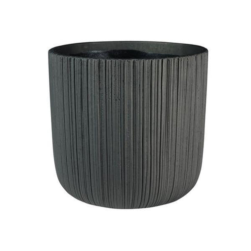 Vogue Black Linear Pot Ceramic Planters 7cm -21cm Indoor Plant Pot - Lost Land Interiors