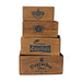 Vintage Style Beer Crates (Set of 4) Wooden Boxes - Lost Land Interiors