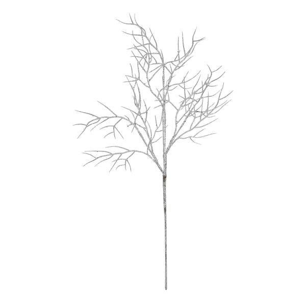 Silver Glitter Twig Stems Flower Arranging - Lost Land Interiors
