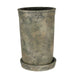Large Cement Countryside Paysanne Planter 18.5 x 12cm - Lost Land Interiors