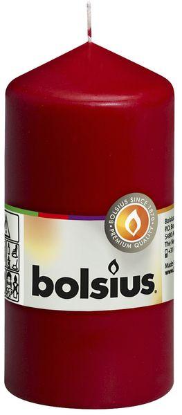 Bolsius Wine Red Pillar Candle (120/60mm) - Lost Land Interiors
