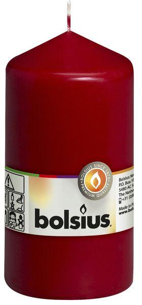 Bolsius Wine Red Pillar Candle (130/70mm) - Lost Land Interiors