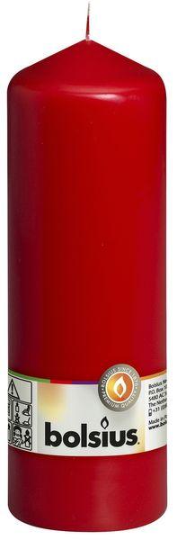 Bolsius Red Pillar Candle (200/70mm) - Lost Land Interiors