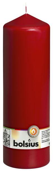 Bolsius Wine Red Pillar Candle (250/80mm) - Lost Land Interiors