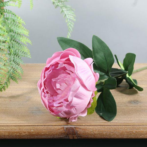 Dusky Pink Arundel Garden Peony Artificial Silk Flowers Peonies - Lost Land Interiors