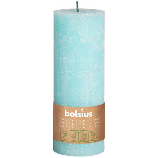 Bolsius Rustic Pillar candle Sky (190 mm x 68 mm) - Lost Land Interiors