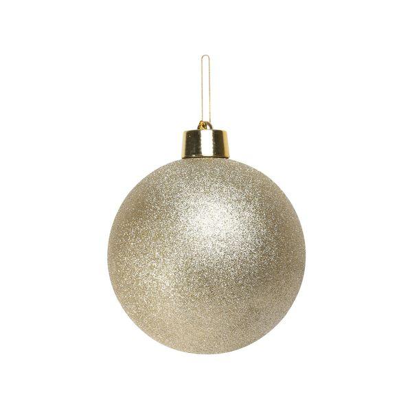 Champagne Glitter Shatterproof Bauble (x1) (20cm) - Lost Land Interiors