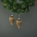 Titania Glass Drop Bauble Gold (Set of 4) Christmas Baubles Decorations - Lost Land Interiors