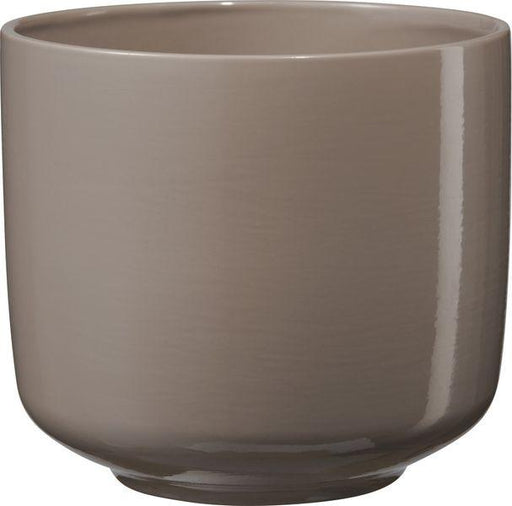 Bari Ceramic Pot Grey-Beige (16cm x 14cm) - Lost Land Interiors