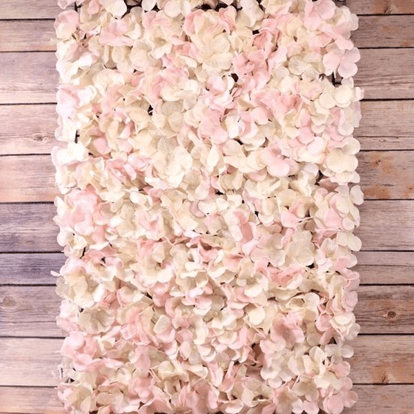 Pink and Cream Hydrangea Flower Wall Bundle (1.6 x 2.4M) - Lost Land Interiors