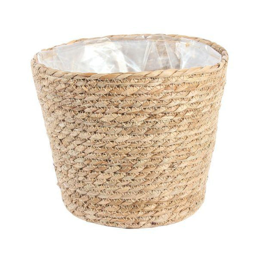 23cm Round Natural Seagrass Basket - Lost Land Interiors