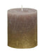 Bolsius Rustic Faded Gold Taupe Metallic Candle (80mm x 68mm) - Lost Land Interiors