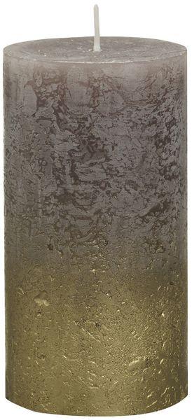 Bolsius Rustic Faded Gold Taupe Metallic Candle (130mm x 68mm) - Lost Land Interiors