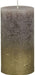 Bolsius Rustic Faded Gold Taupe Metallic Candle (130mm x 68mm) - Lost Land Interiors