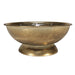 French Vintage Metal Brocante Flower Bowl Gold (26cm) - Lost Land Interiors