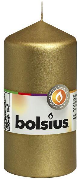 Bolsius Pillar candle Gold (120mm x 58mm) - Lost Land Interiors