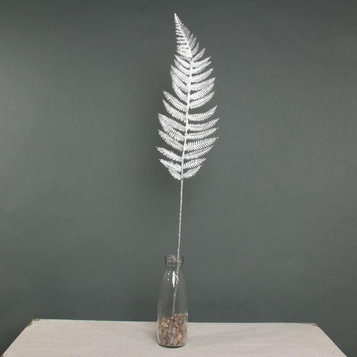 Metallic Fern Leaf stem Silver - Lost Land Interiors