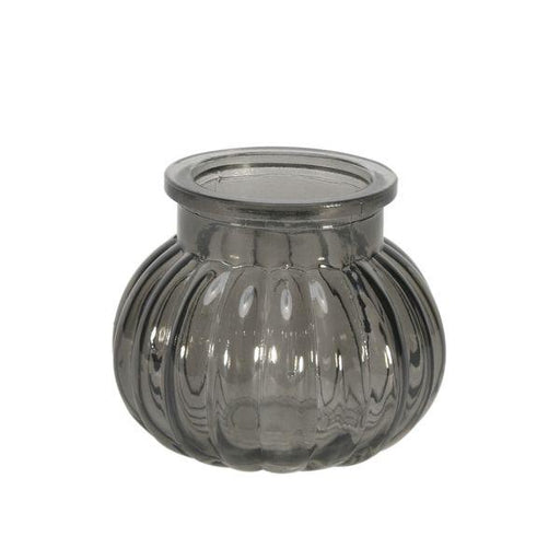 10 x Dove Grey Veneto Bubble Jar (7.5cm x 9cm) Small Table Vase - Lost Land Interiors