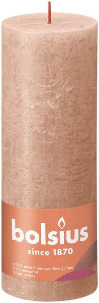 Bolsius Rustic Creamy Caramel Shine Pillar Candle (190mm x 68mm) - Lost Land Interiors