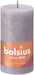 Bolsius Rustic Shine Frosted Lavender Pillar Candle (130mm x 68mm) - Lost Land Interiors