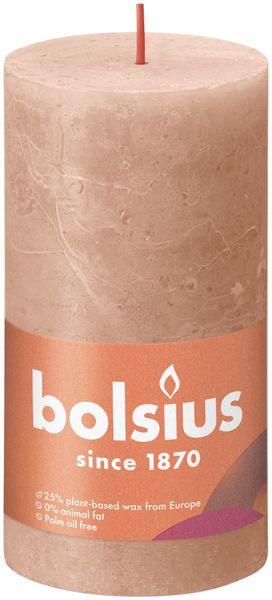 Bolsius Rustic  - Creamy Caramel Shine Pillar Candle (130mm x 68mm) - Lost Land Interiors
