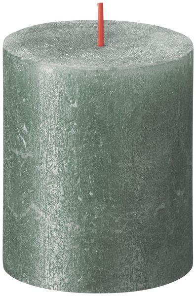Blue Bolsius Rustic Shimmer Metallic Candle (80 x 68mm) - Lost Land Interiors