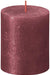 Red Bolsius Rustic Shimmer Metallic Candle (80 x 68mm) - Lost Land Interiors