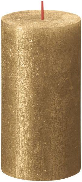 Gold Bolsius Rustic Shimmer Metallic Candle (130 x 68mm) - Lost Land Interiors