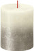 Faded Soft Pearl Bolsius Rustic Metallic Candle (80 x 68mm) - Lost Land Interiors