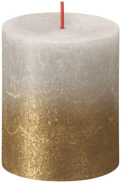 Sandy Grey Gold Bolsius Rustic Metallic Candle (80 x 68mm) - Lost Land Interiors