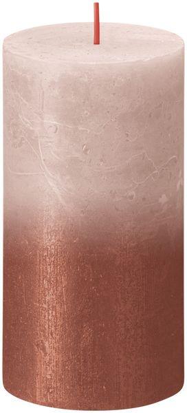 Bolsius Rustic Metallic Candle 130 x 68 - Faded Misty Pink Amber - Lost Land Interiors