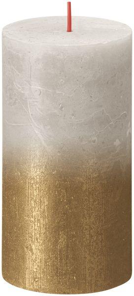 Sandy Grey Gold Bolsius Rustic Metallic Candle (130 x 68mm) - Lost Land Interiors