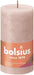 Misty Pink Bolsius Rustic Shine Pillar Candle (130 x 68 mm) - Lost Land Interiors