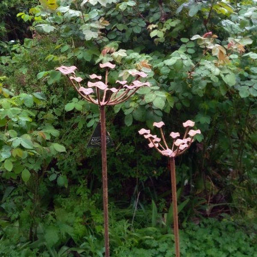 Decorative Garden Flower Stake Metal Medium - Lost Land Interiors