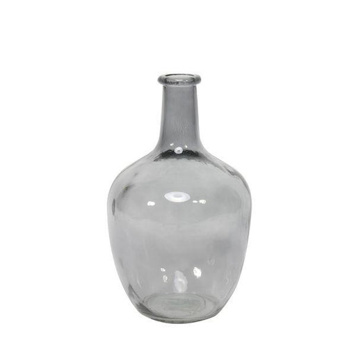 Segovia Bottle-Dove Grey (25.5cm) Glass Bottle - Lost Land Interiors