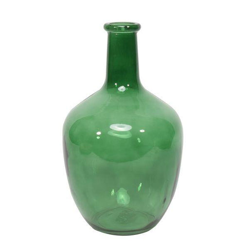 Pear Green Toledo Bottle (29cm x 18cm) Glass Bottle Vases - Lost Land Interiors