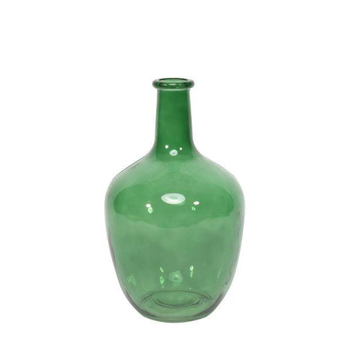Pear Green Segovia Bottle (25.5cm) Glass Bottle Vases - Lost Land Interiors
