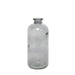 Glass Leon Bottle Dove Grey (25cm) Table Vase - Lost Land Interiors