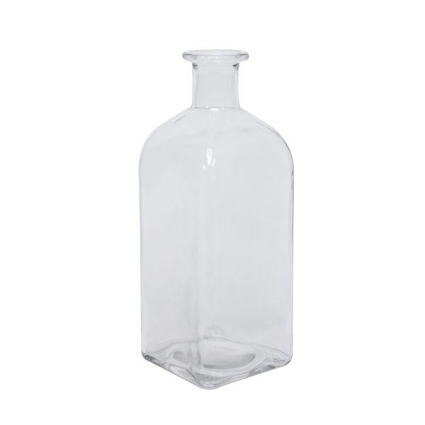 Douro Bottle Clear Glass (28.8cm) Vintage Style Bottles Vase - Lost Land Interiors