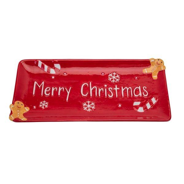 Merry Christmas Ceramic Serving Plate - Lost Land Interiors
