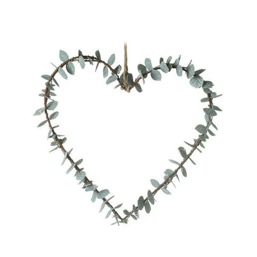 Heart Wreath With Green Leaves - Lost Land Interiors