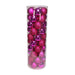 50 Hot Pink Baubles in Matt  Shiny & Glitter Finish (10cm) - Lost Land Interiors