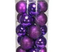 40 Purple Baubles in Matt  Shiny & Glitter Finish (8cm) - Lost Land Interiors